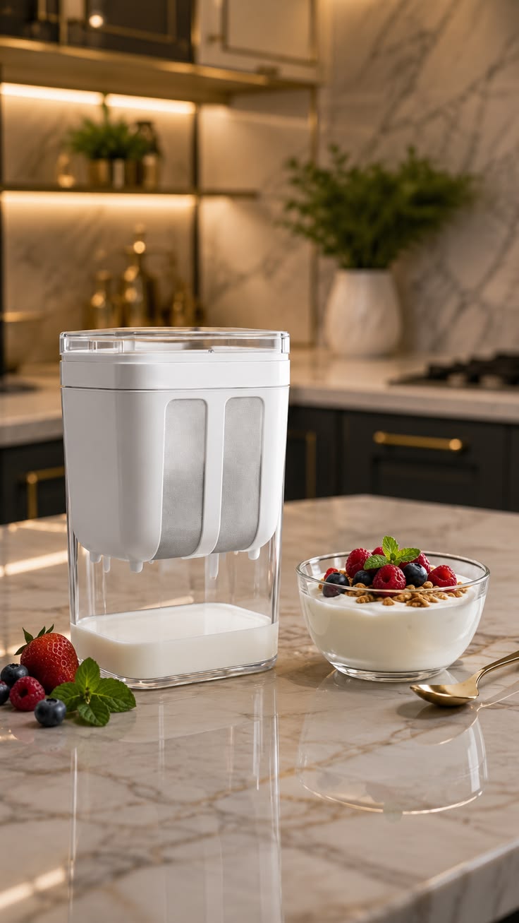 Multi-Purpose 1100ML Greek Yogurt Maker and Beverage Strainer