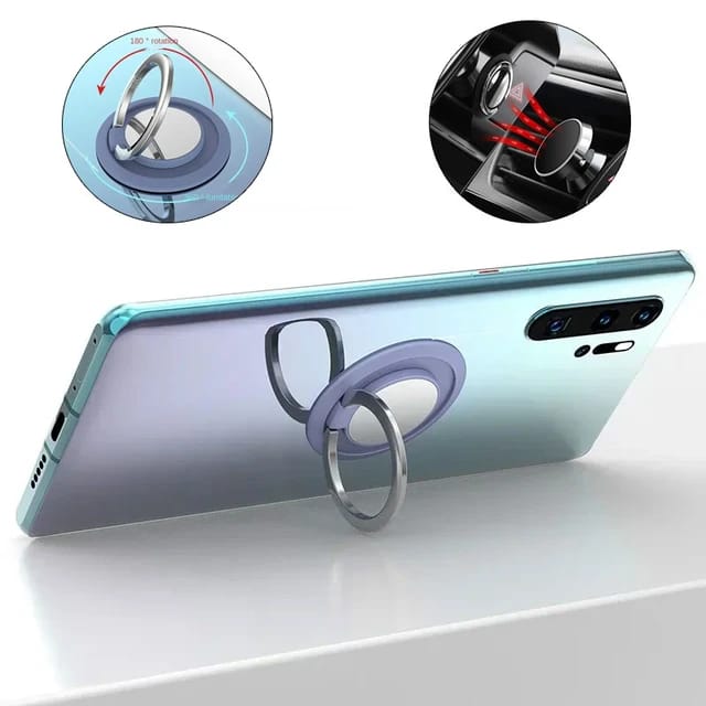 360° Rotating Magnetic Phone Ring Holder – Finger Grip Stand for Smartphones