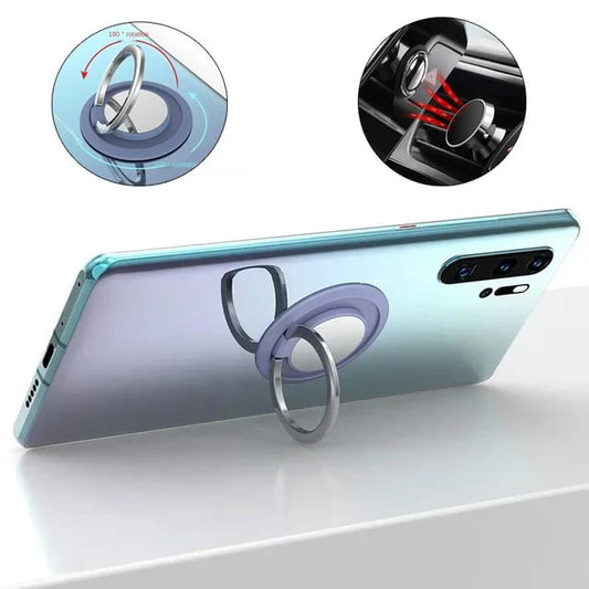 360° Rotating Magnetic Phone Ring Holder – Finger Grip Stand for Smartphones