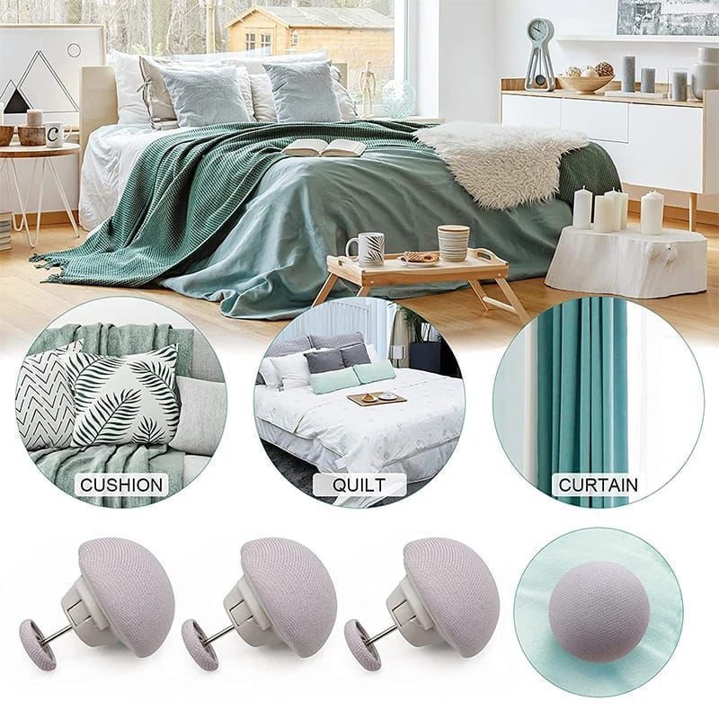 4PCS Mushroom Bed Sheet Holder Clips – No Slip Duvet & Quilt Fastener Set | Comforter Fixing Clips