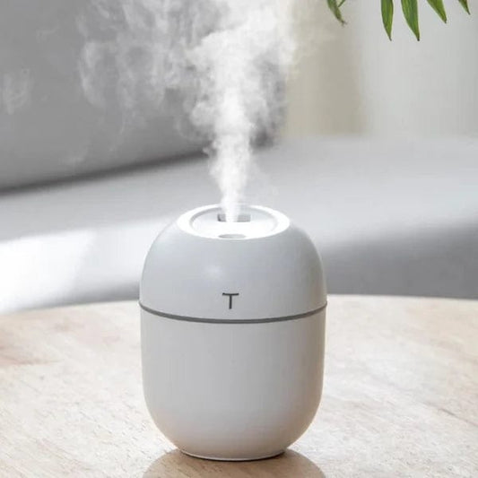 Mini USB Cool Mist Humidifier & Aroma Diffuser – Portable Air Humidifier for Home, Office & Bedroom