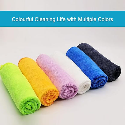 Premium Microfiber Cleaning Cloths (Pack of 4) – Ultra Soft, Lint-Free & Reusable Multi-Purpose Cleaning Towels