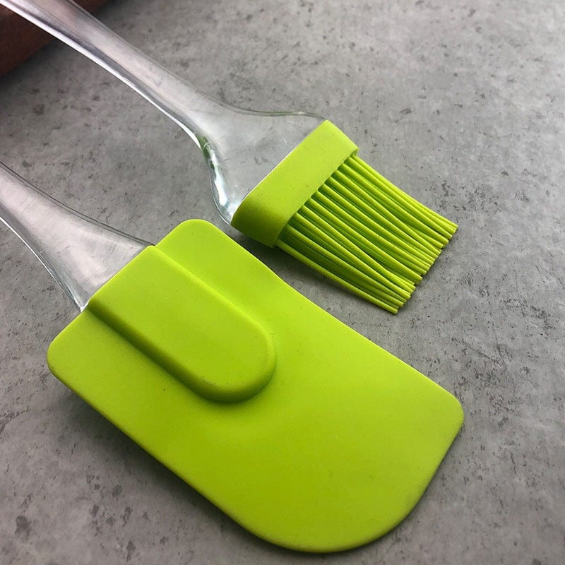 2-Piece Silicone Pastry Brush & Spatula Set – Heat Resistant Kitchen Baking Tools