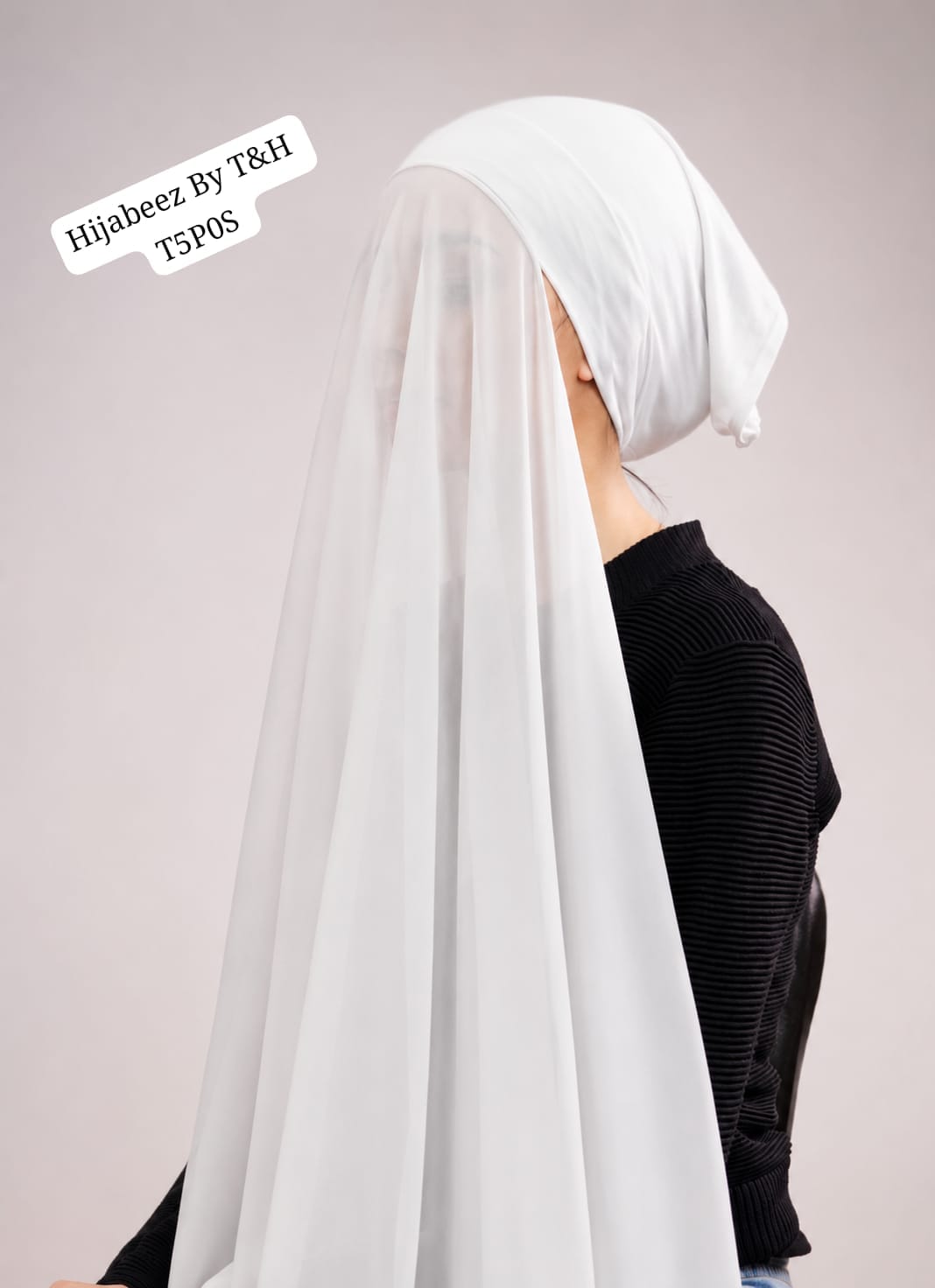 Premium  Chiffon Ready-to-Wear Hijab with Matching Bonnet Cap – Soft & Elegant Instant Hijab