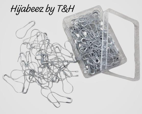 20 Pcs Colorful Hijab Pins Set – Premium Metal Hijab Clips | Scarf & Shawl Fasteners (Random Colors