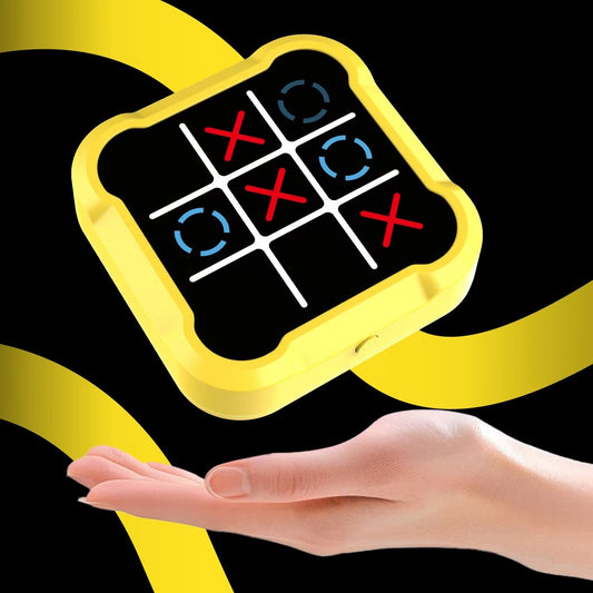 Portable LED Tic Tac Toe Game Console | Handheld Educational Puzzle Toy for Kids
