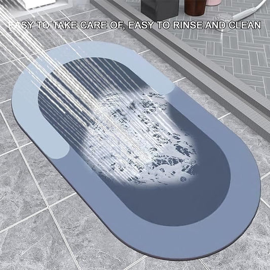 Non-Slip Soft Bath Mat | Quick-Dry Waterproof Bathroom Floor Rug