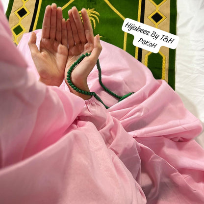 Premium Elastic Sleeve Prayer Abaya for Women – Soft & Modest Islamic Wear