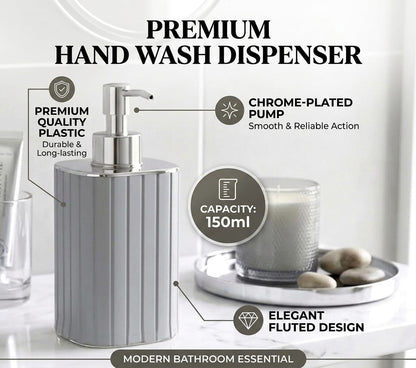 Premium Refillable Soap Dispenser – Modern Bathroom  Liquid Soap Pump (Black)