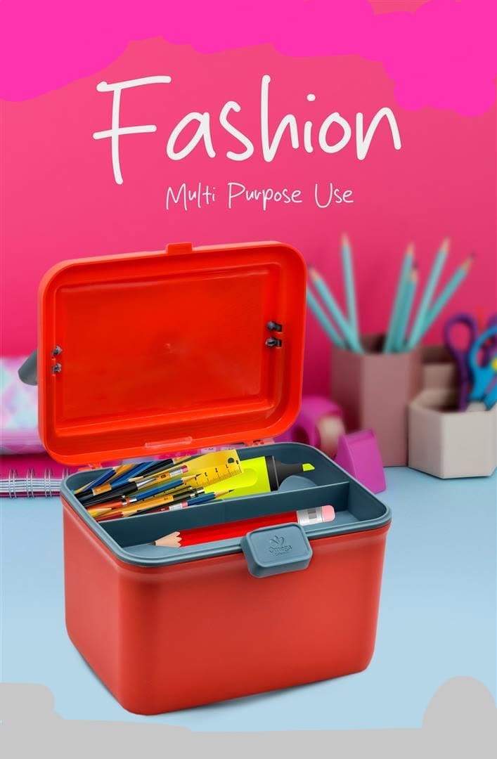Multi-Purpose Sewing & Craft Storage Box | Portable Organizer Case for Threads, Needles & Accessories