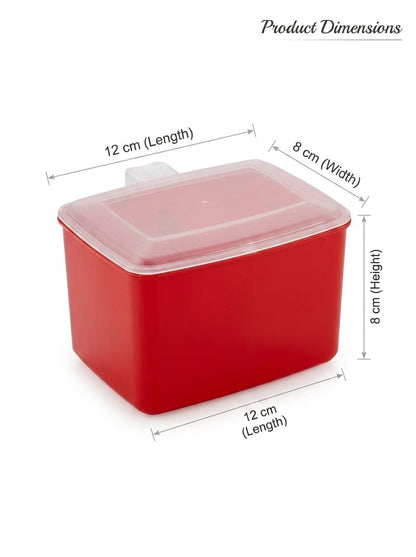 2-Compartment Spice Storage Container with Lid & Spoons | Multi-Purpose Kitchen Seasoning Box