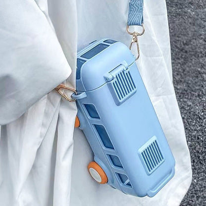 Kids Portable Water Bottle with Built-in Phone Holder & Straw – Leakproof School Travel Bottle