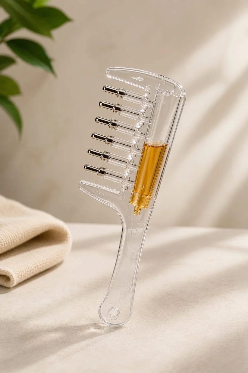 Scalp Oil Applicator Comb – Precision Hair Oiling Comb