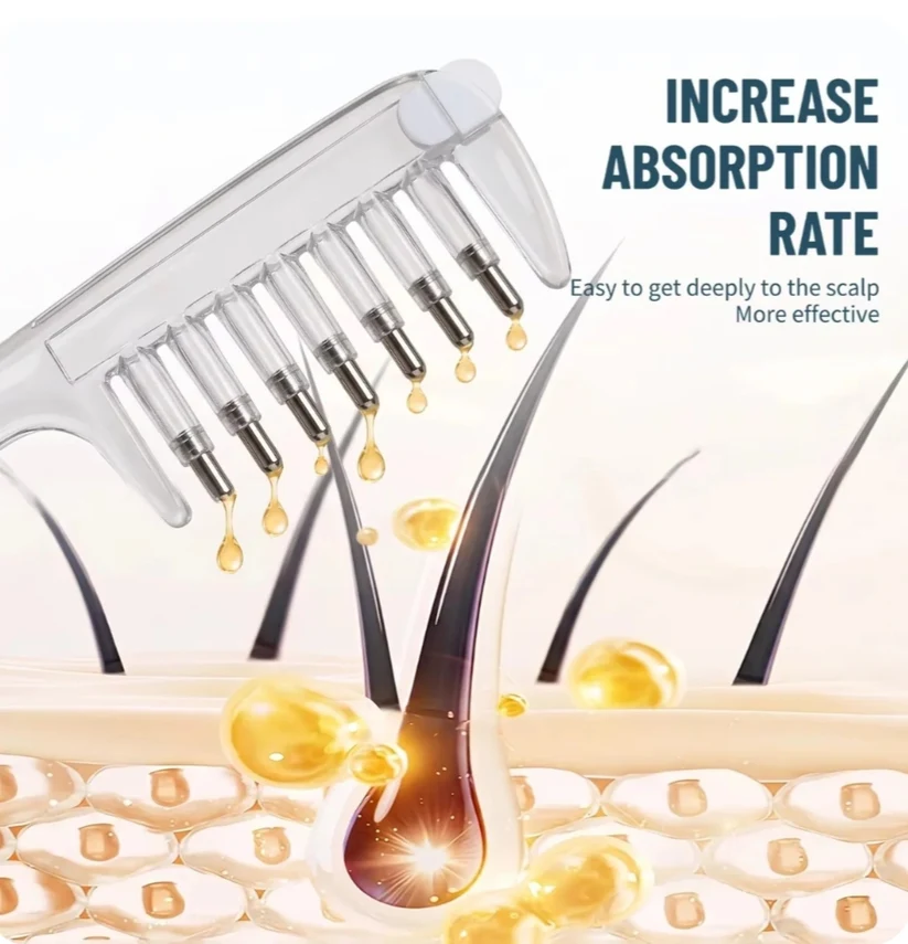 Scalp Oil Applicator Comb – Precision Hair Oiling Comb